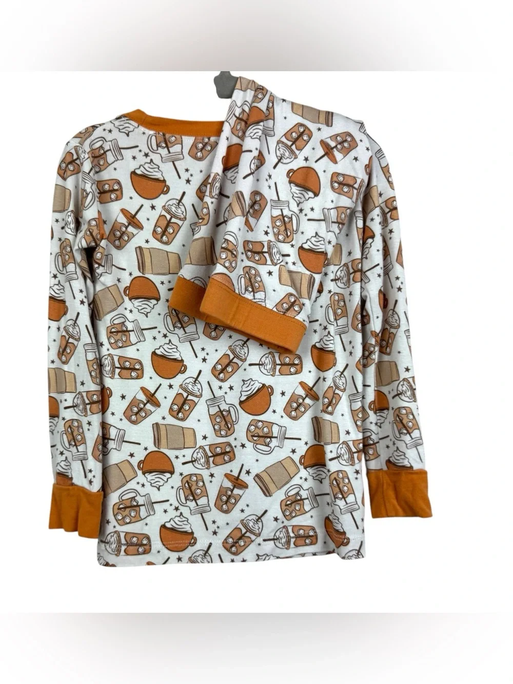Dream big little co-bamboo pajamas-Fall Coffee print 2T